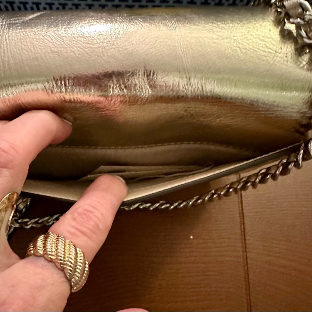 - Tory Burch- Britten Small Adjustable Shoulder Bag, “Spark Gold”, NWT - Picture 6 of 15